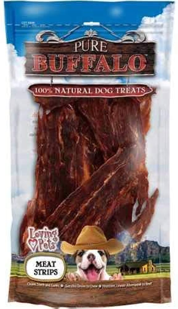 Pure Buffalo Jerky Meat Strips, 3.5 oz - Healthber
