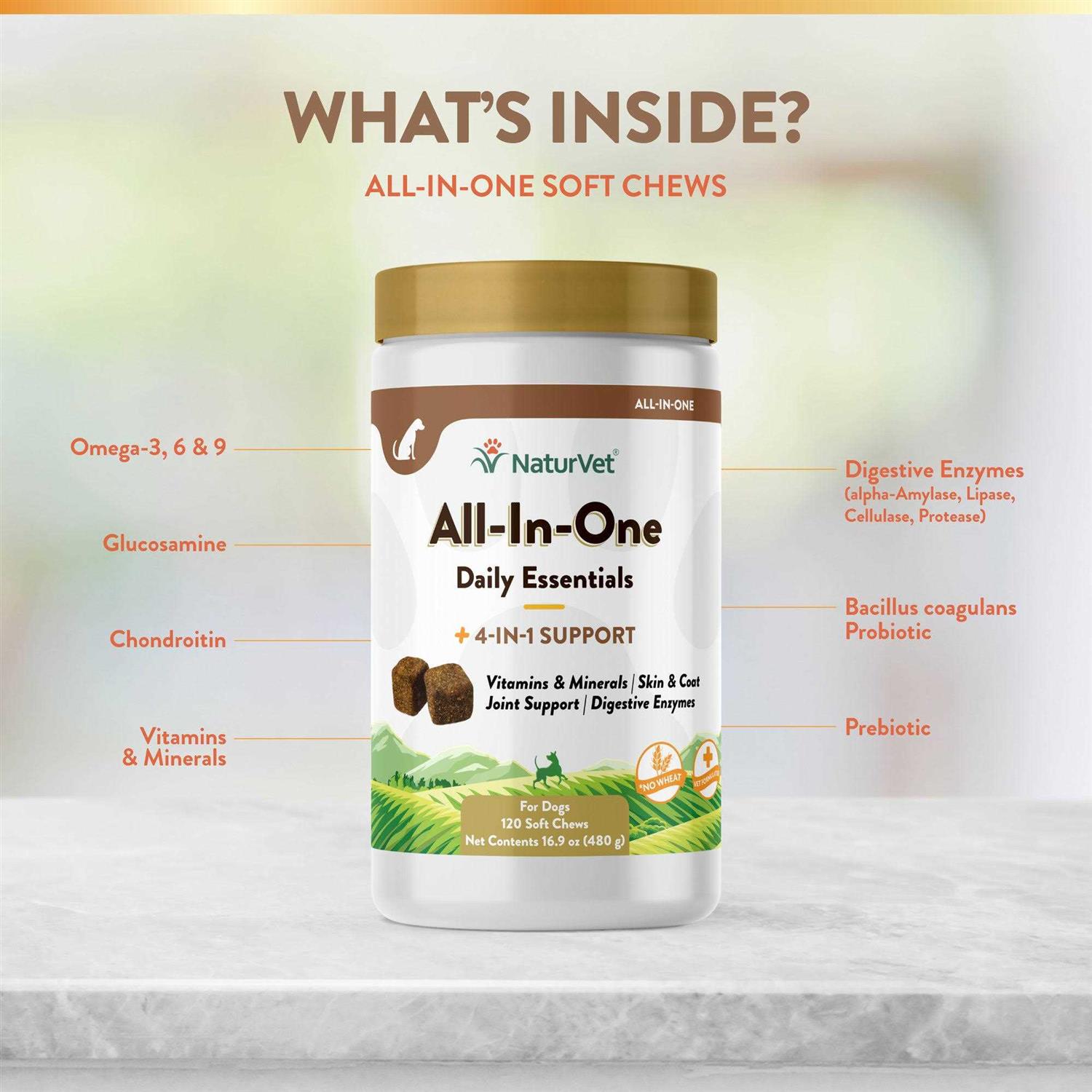 NaturVet All-In-One Soft Chews - Healthber