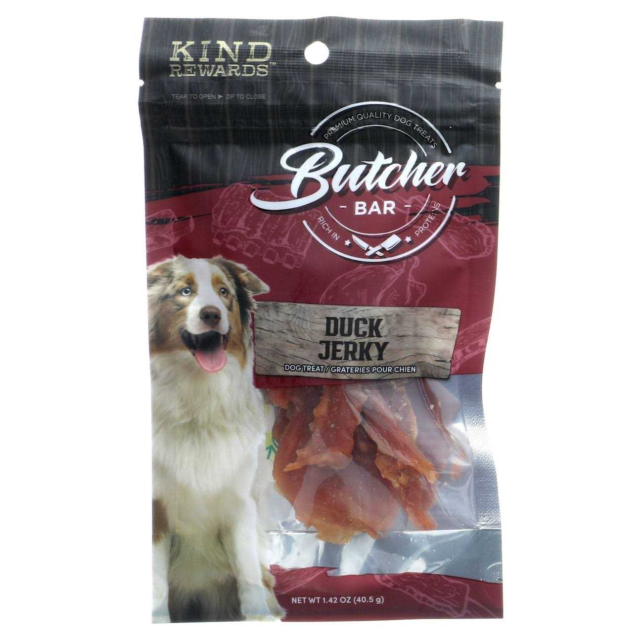 Kind Rewards Butcher Bar Duck Jerky Dog Treat - Healthber