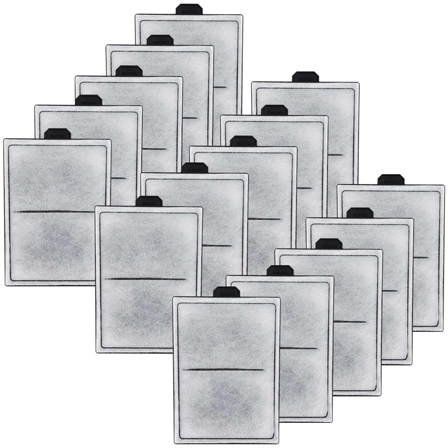 HiTauing 15 Pack PF-L Carbon Cartridges for Top Fin Silenstream PF20, PF30, PF40 and PF75 Power Filters - Healthber