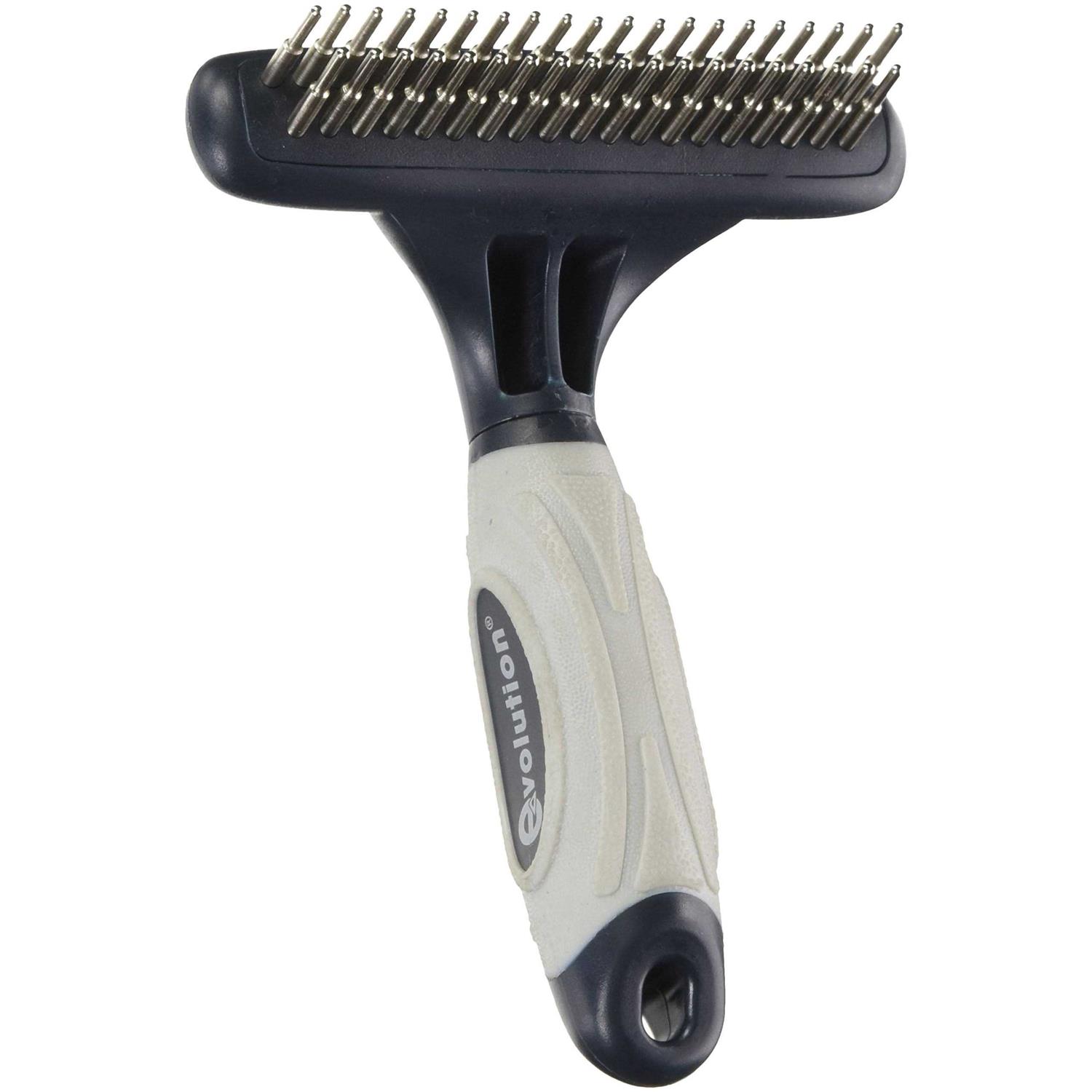 Evolution Double Row Undercoat Rake with Rotating Pins - Healthber