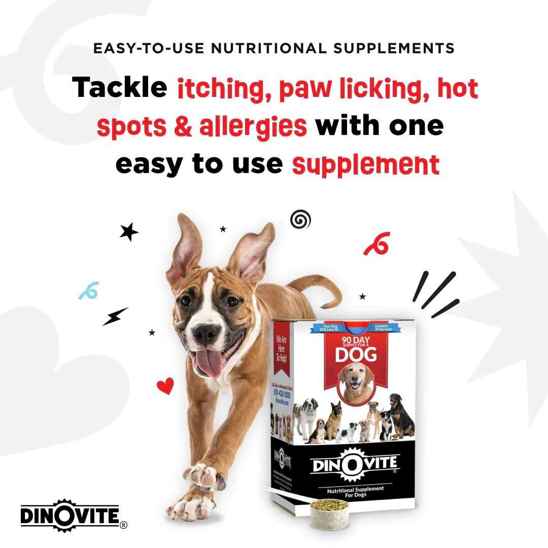 Dinovite Medium Dog Supplement, 3.5-lb bag - Healthber