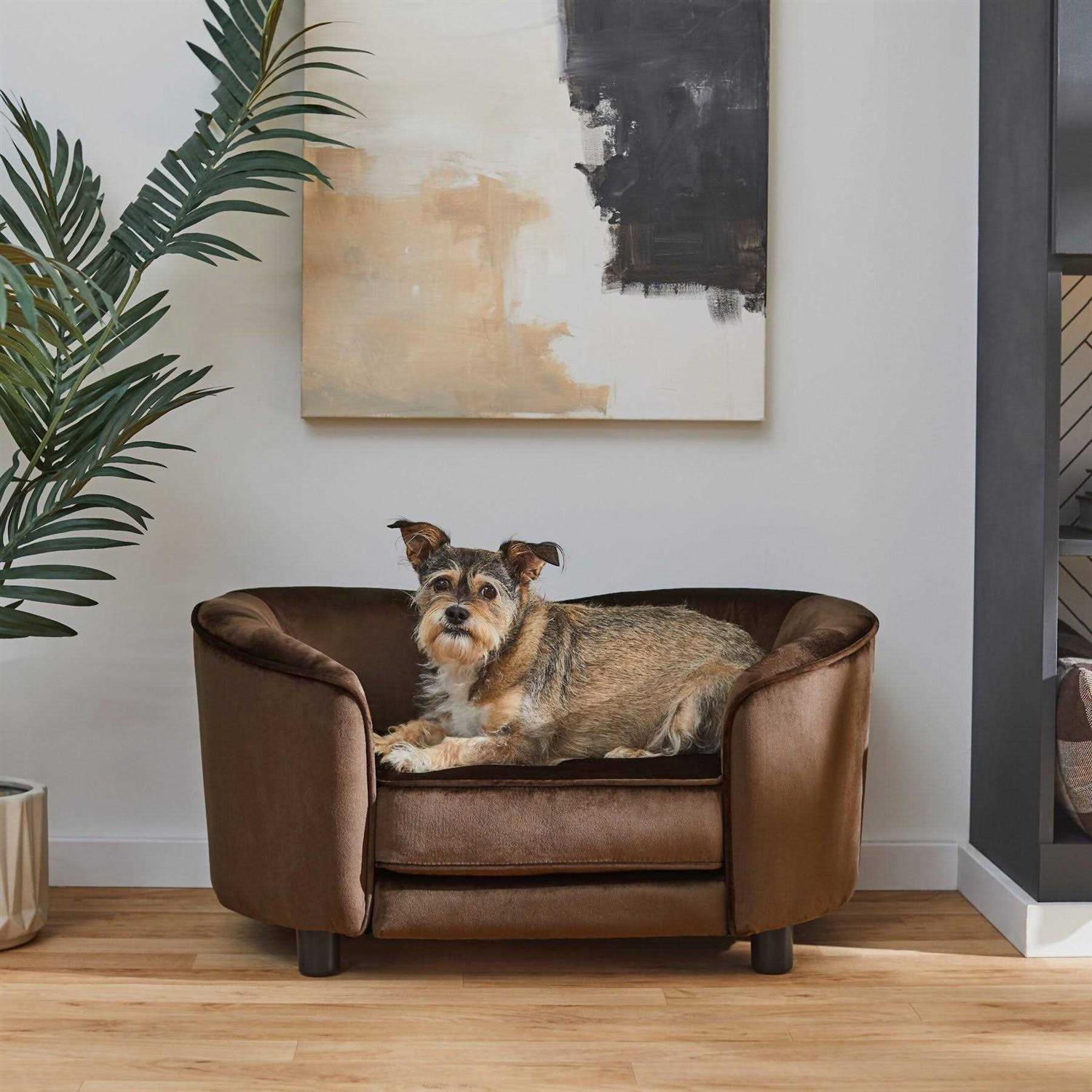 Frisco Loveseat Pet Bed with Removable Cover - Healthber