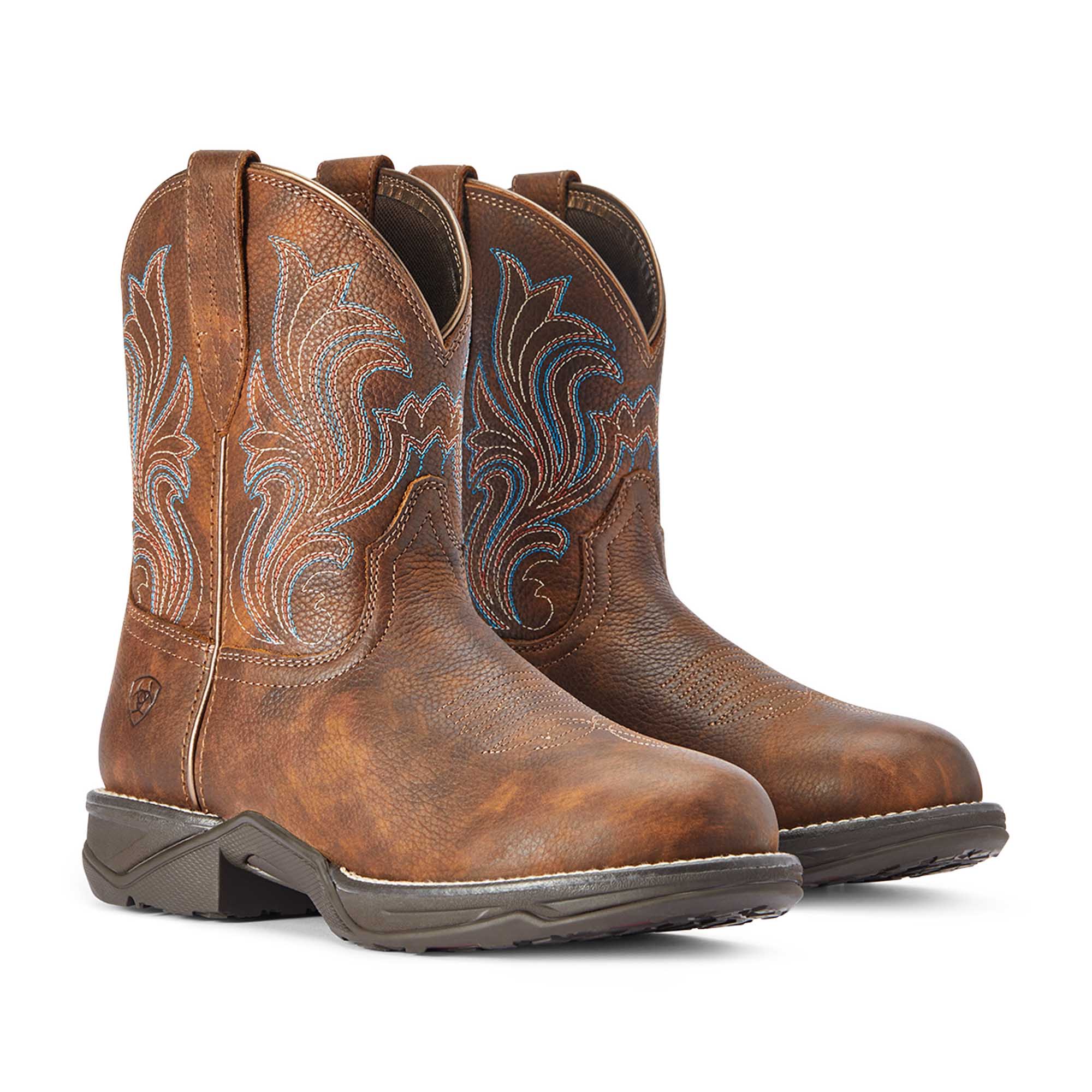 Ariat Women's Anthem Round Toe Shortie Boot, Copper Kettle - Healthber