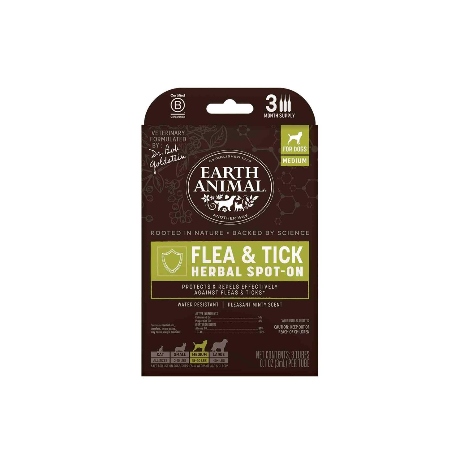 Earth Animal Flea & Tick Spot on Dogs - Healthber