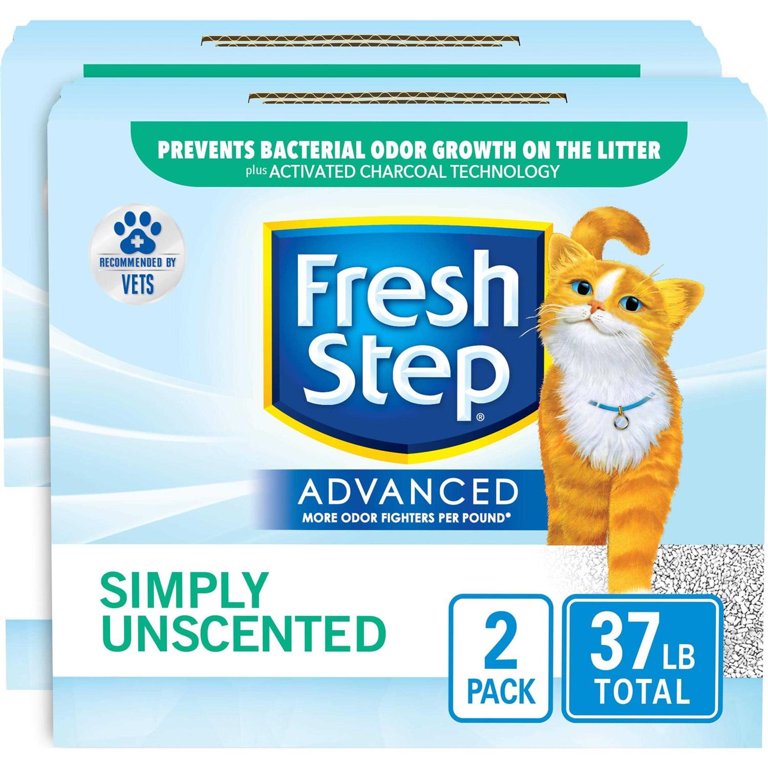 Fresh Step Advanced Simply Unscented Clumping Cat Litter - Healthber