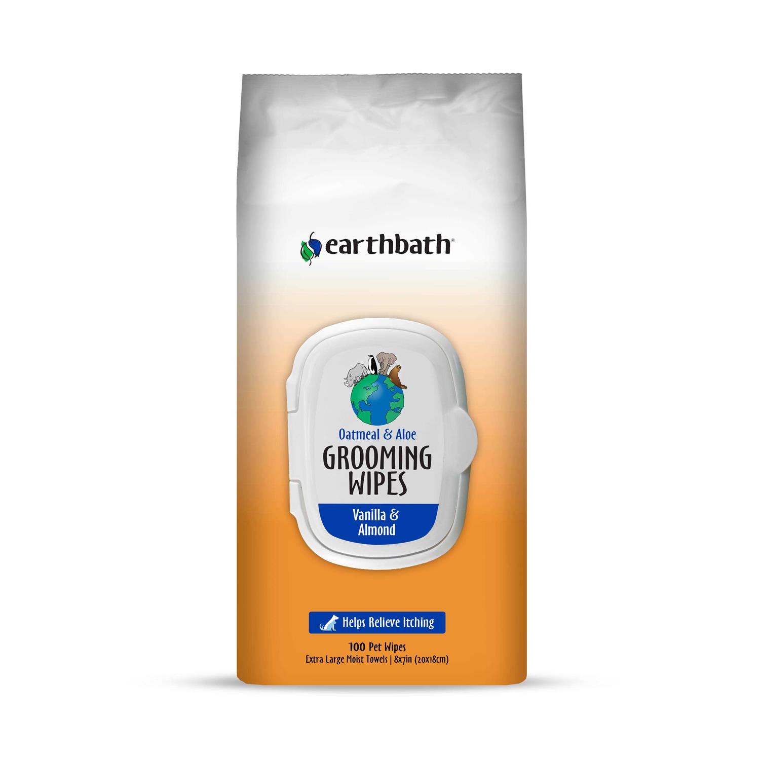 Earthbath Oatmeal Aloe Grooming Wipes - Healthber