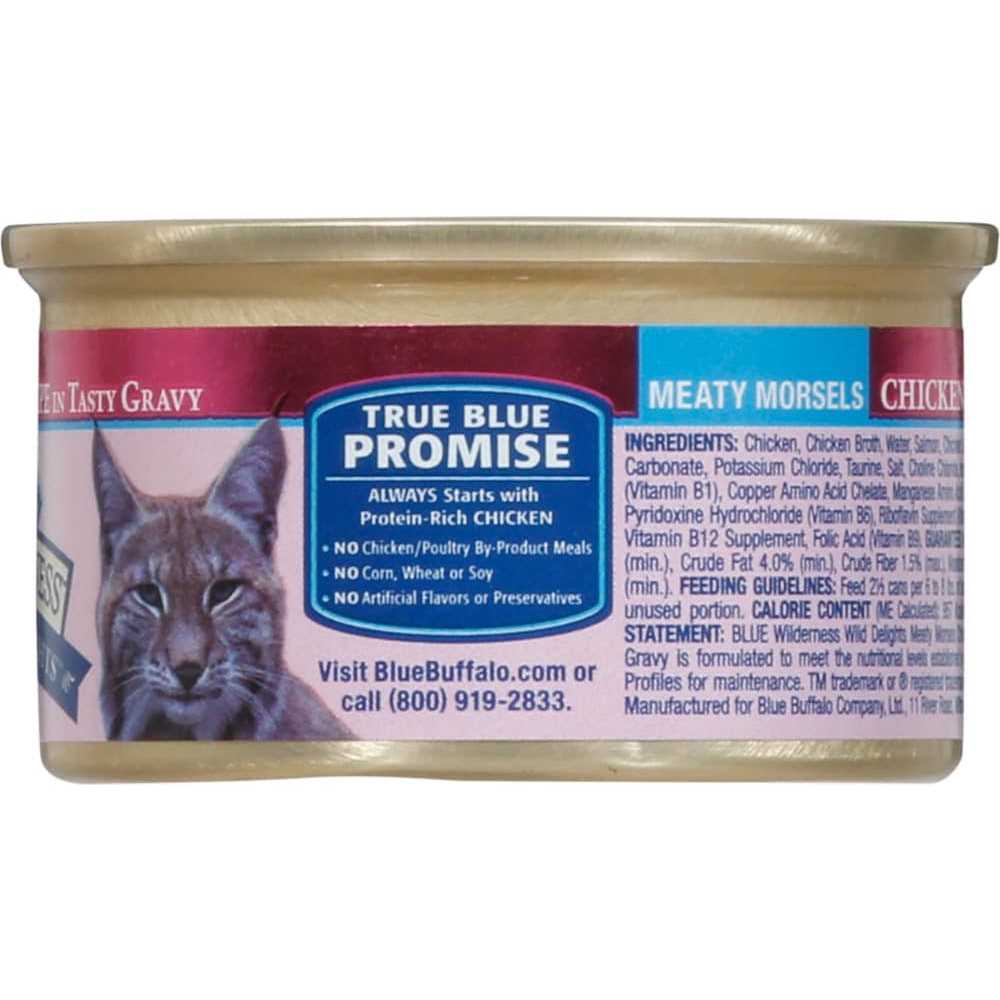 Blue Buffalo Wilderness Wild Delights Cat Food Chicken - Healthber