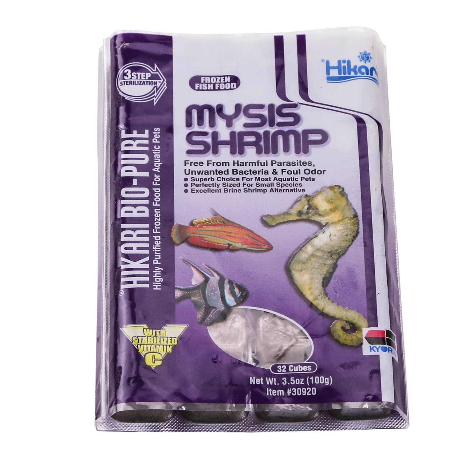 Hikari Bio-Pure Frozen Mysis Shrimp 3.5 oz Cubes - Healthber