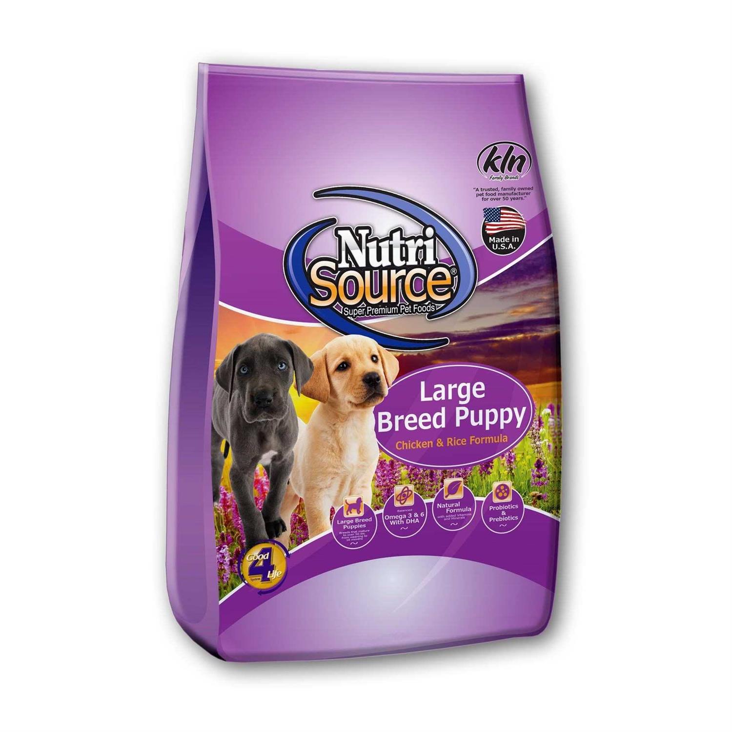 NutriSource Chicken Rice Large-Breed Puppy Dry Dog Food - Healthber