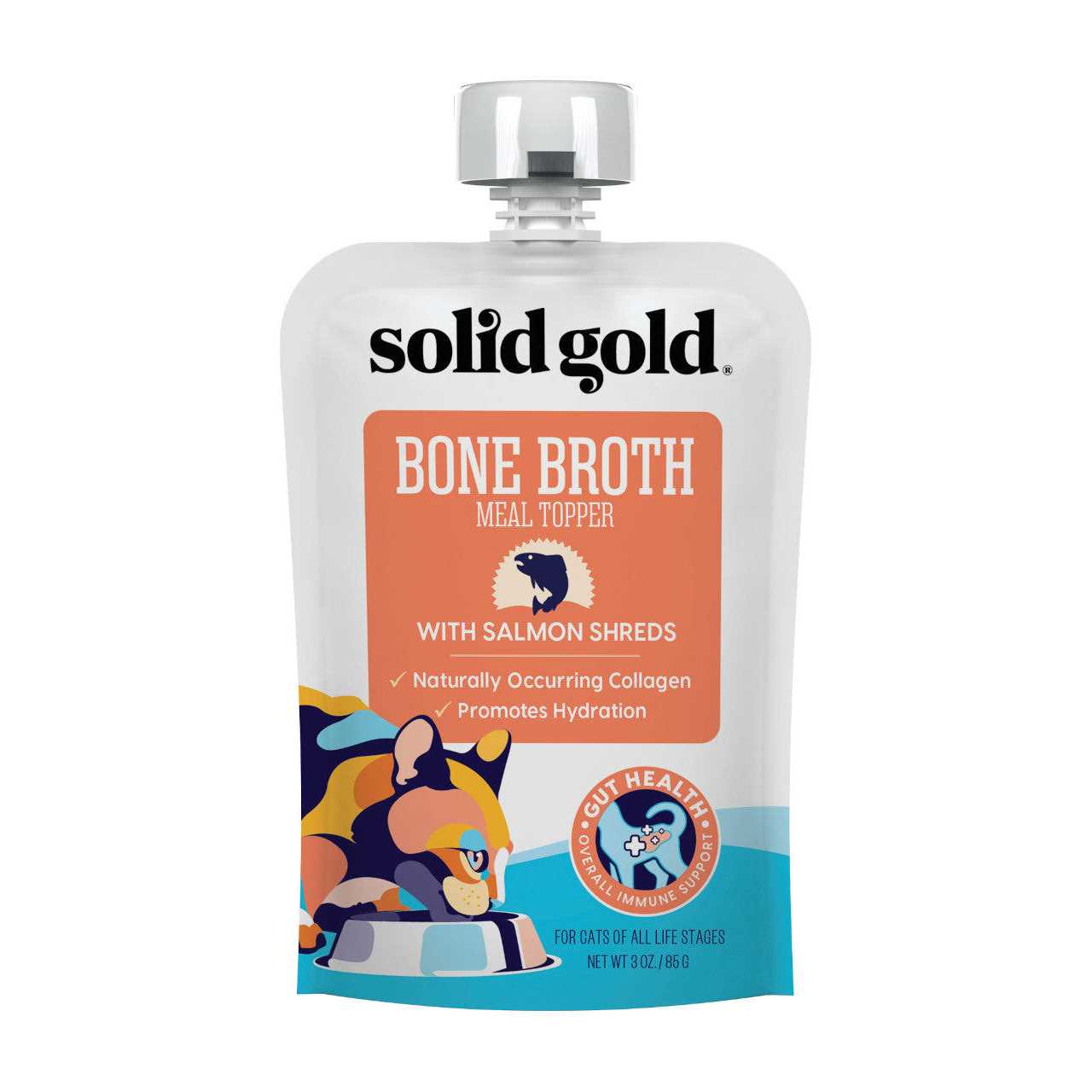 Solid Gold Bone Broth Shreds Meal Topper - Healthber
