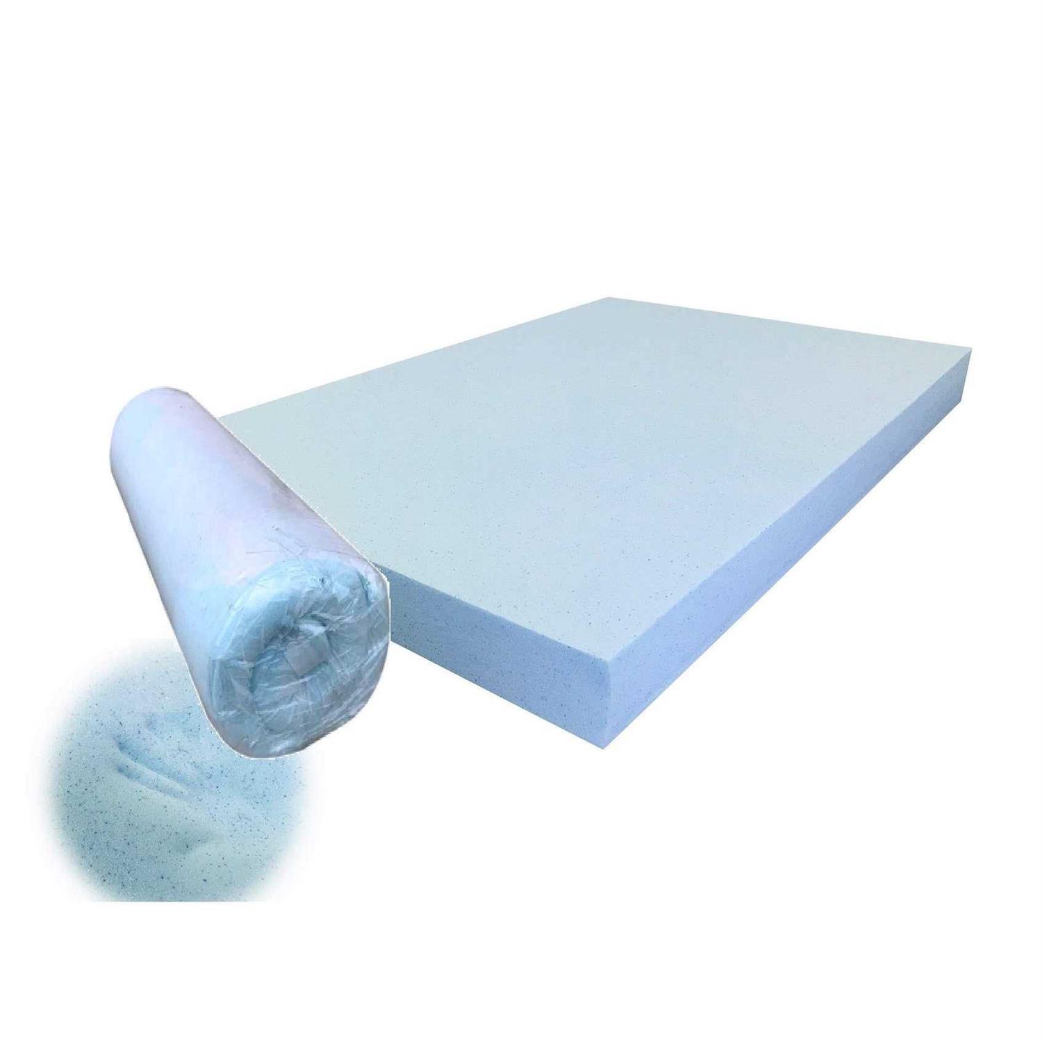 Dogbed4less Pet Dog Bed Blue cooling gel Infused High Density Solid Memory Foam Pad - Healthber
