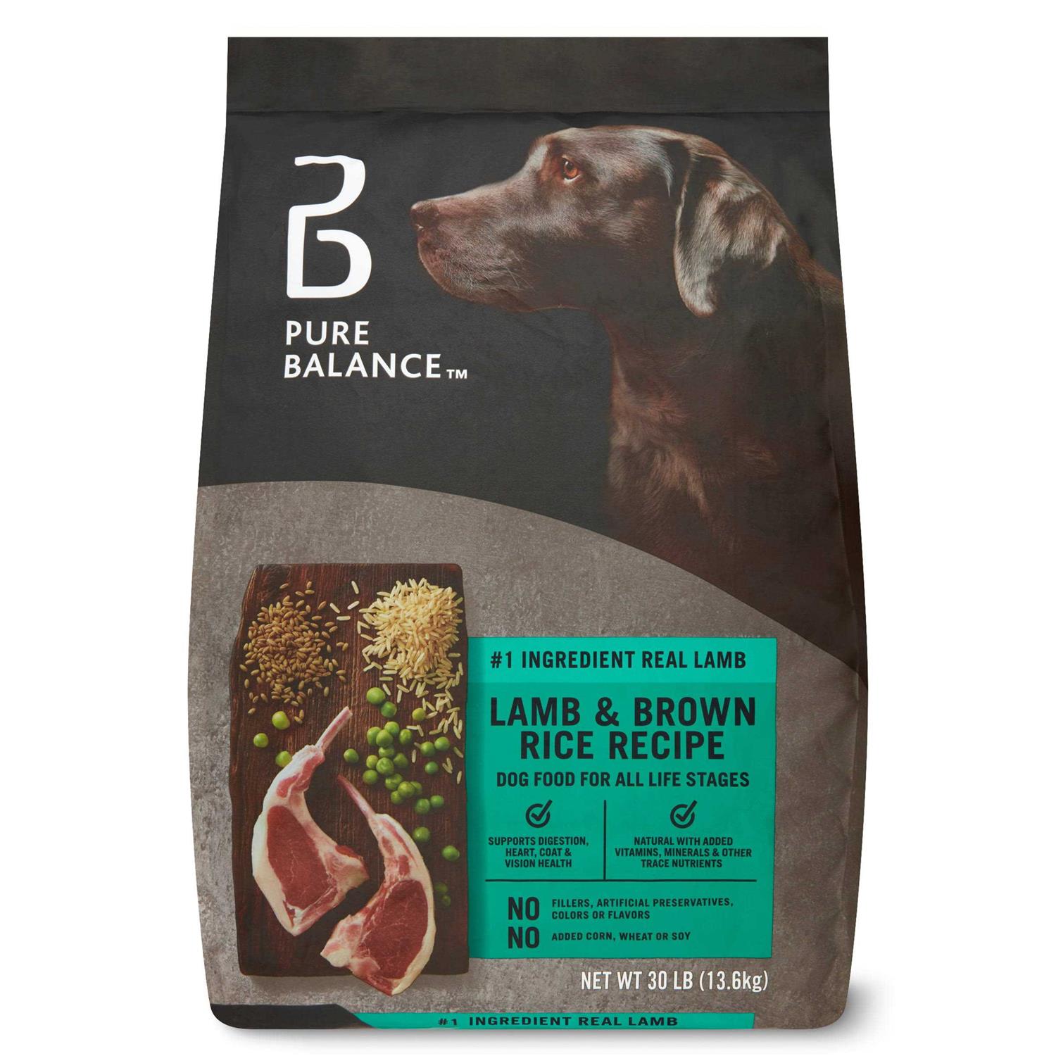 Pure Balance Lamb & Brown Rice Recipe Dry Dog Food - Healthber