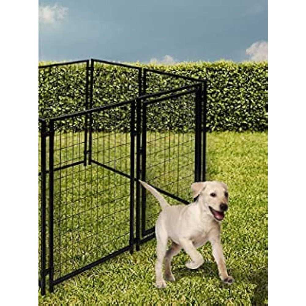 ALEKO Steel Dog Kennel Playpen Indoor Outdoor Pen for Small/Medium/Large Puppy/Dog - Healthber
