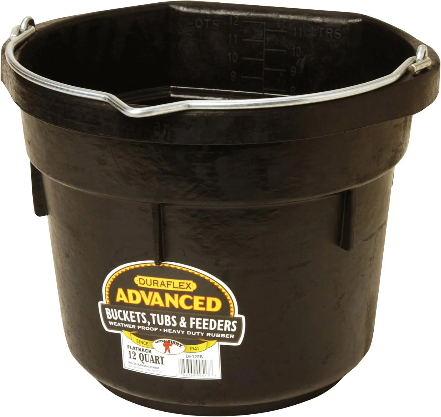 Rubber Flat Back Bucket - Healthber