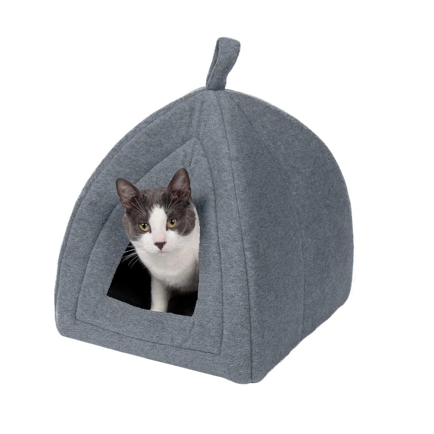 FurHaven Fleece Pet Bed Tent - Healthber