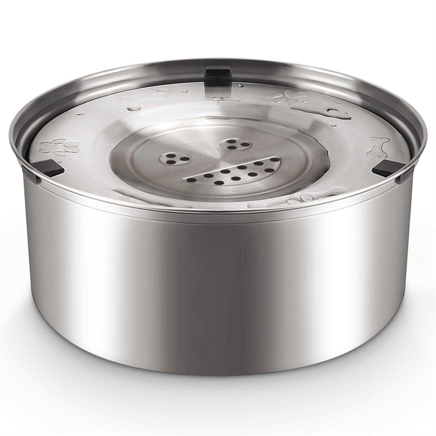 Joytale 3L Stainless Steel No Spill Water Bowl for Dogs - Healthber