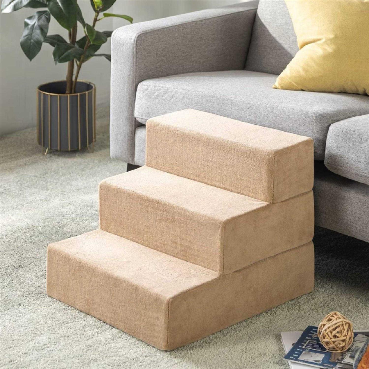 Zinus Foam 13”-24” Comfort Pet Stairs - Healthber