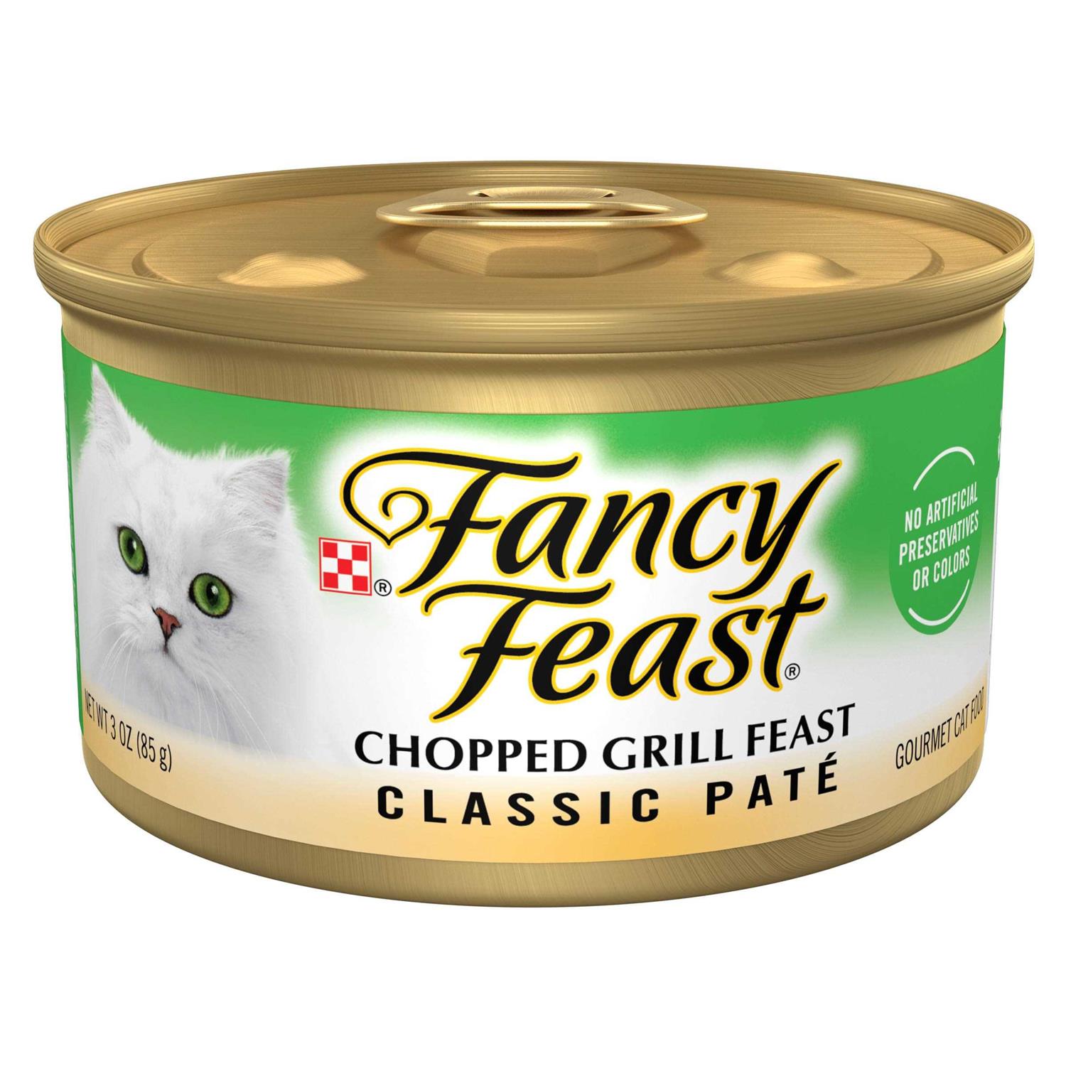 Purina Fancy Feast Chopped Grill Feast Classic Wet Cat Food Pate - Healthber