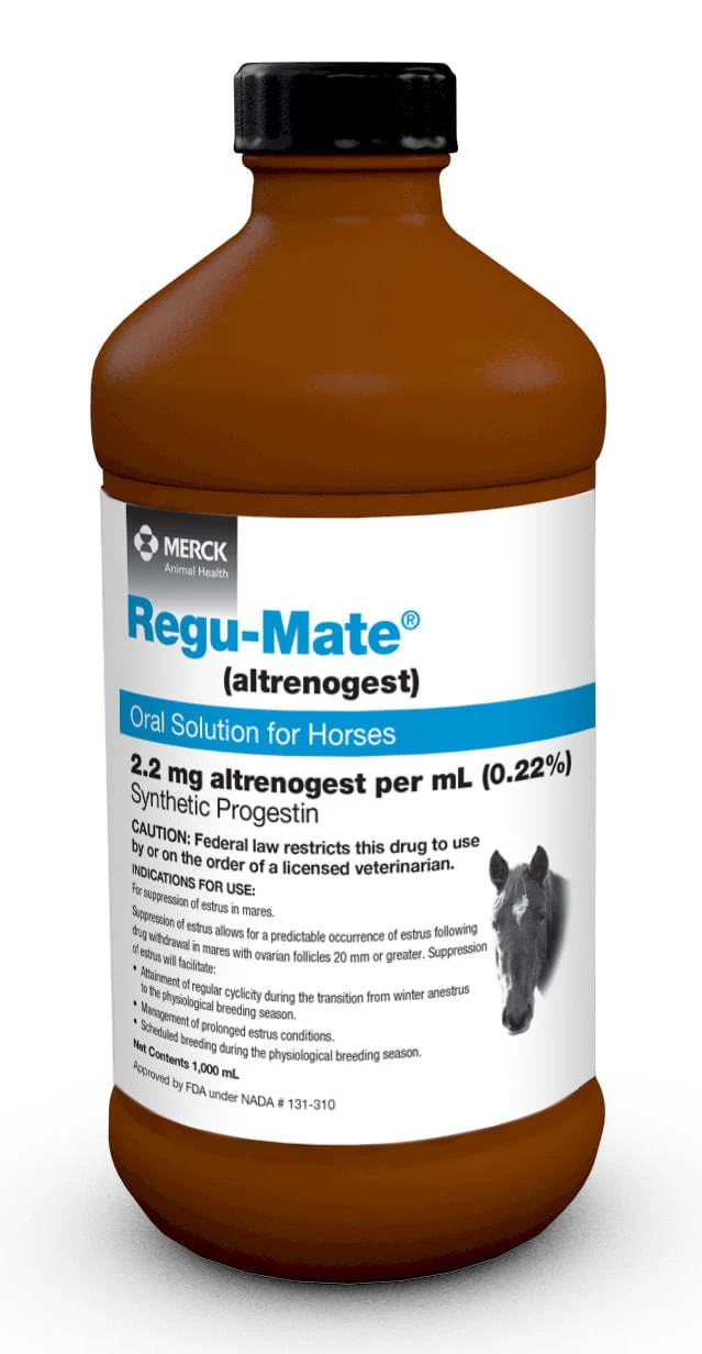 Rx Regu-Mate (altrenogest) Oral Solution for Horses, 1000mL - Healthber