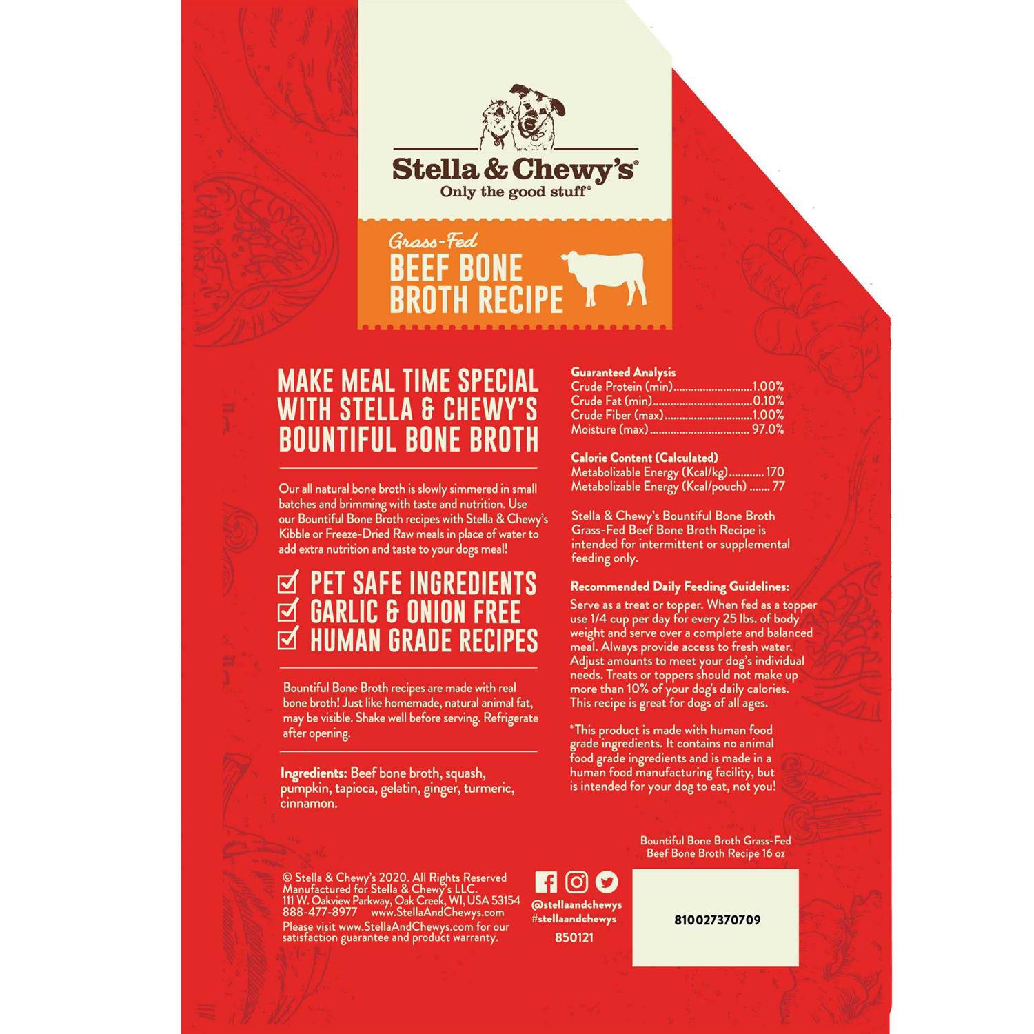 Stella & Chewy’s Bountiful Bone Broth Beef - Healthber