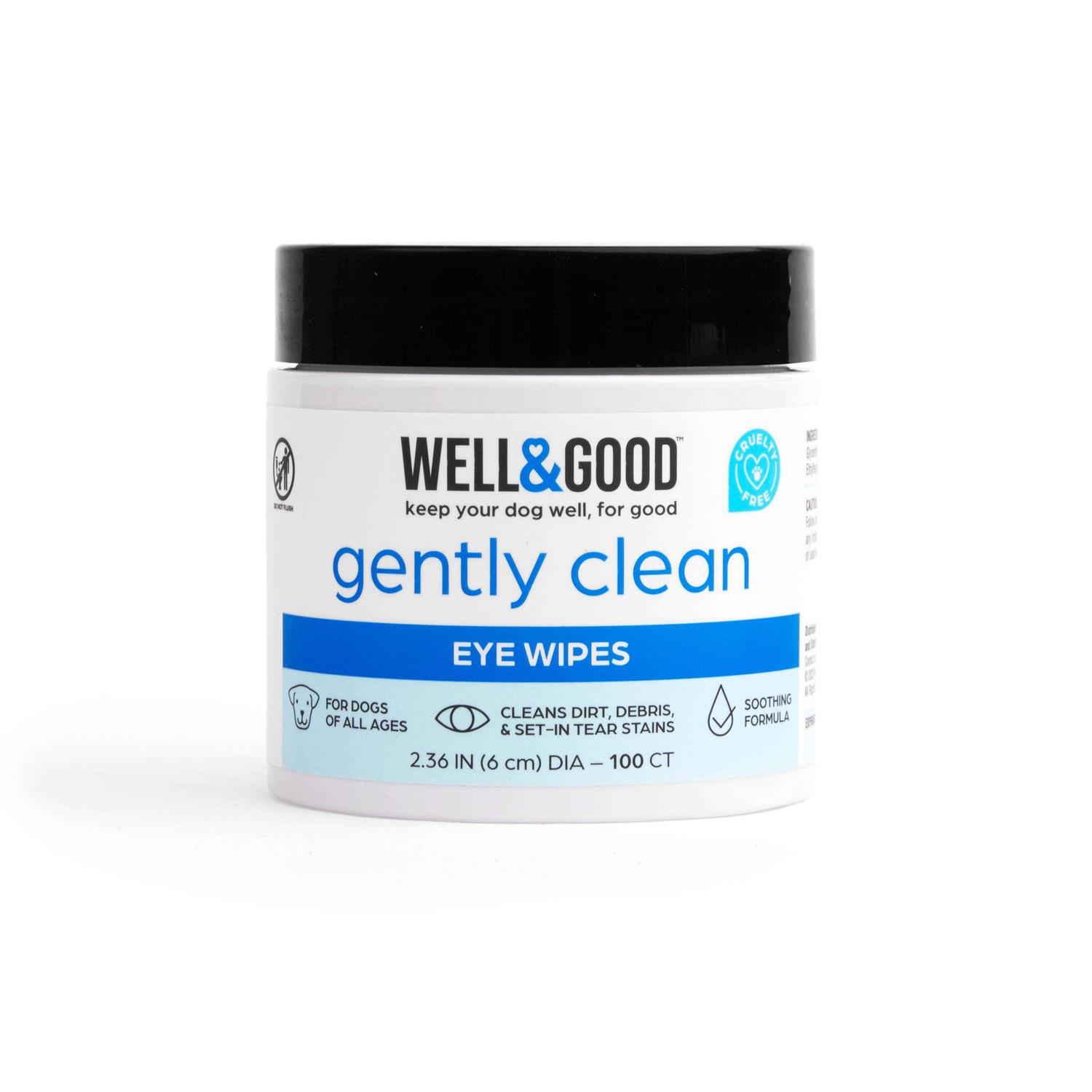 Well & Good Dog Eye Wipes - Healthber