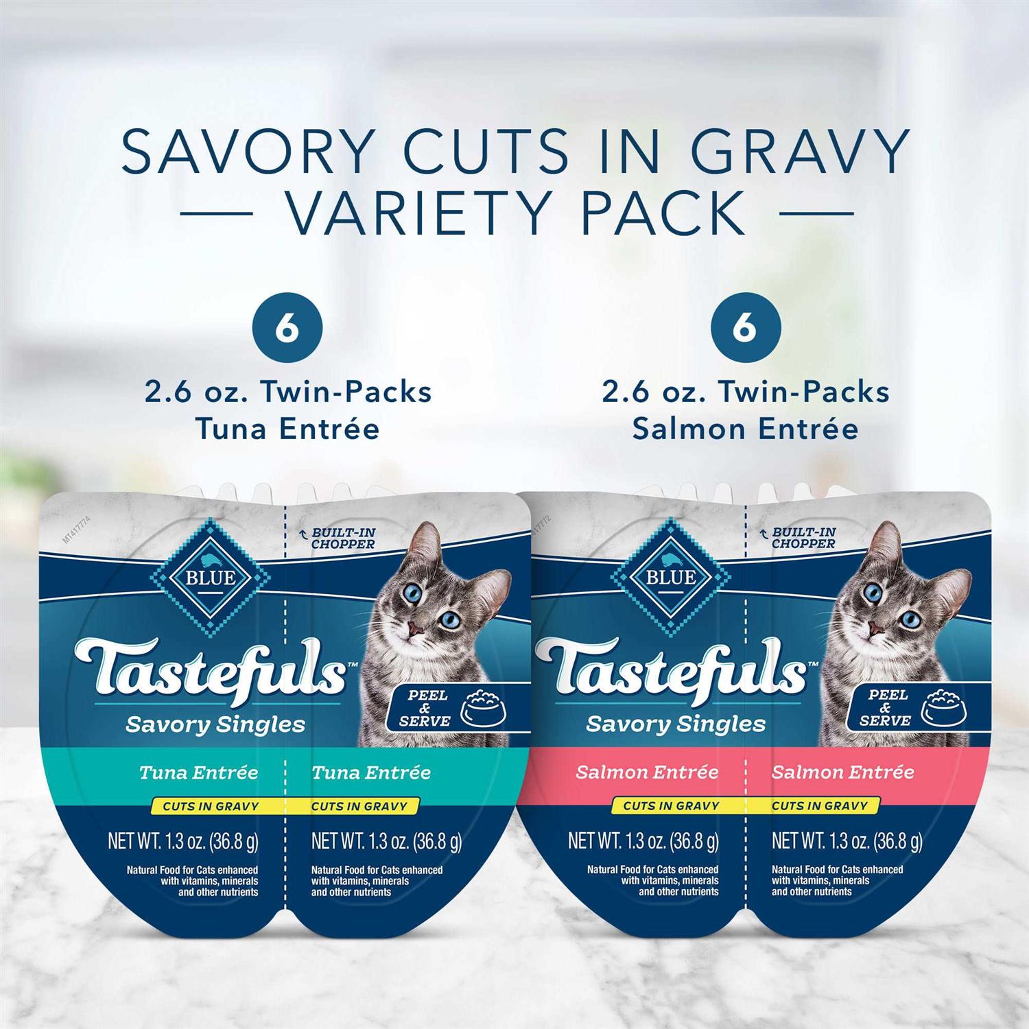 Blue Buffalo Tastefuls Savory Singles Wet Cat Food - Healthber