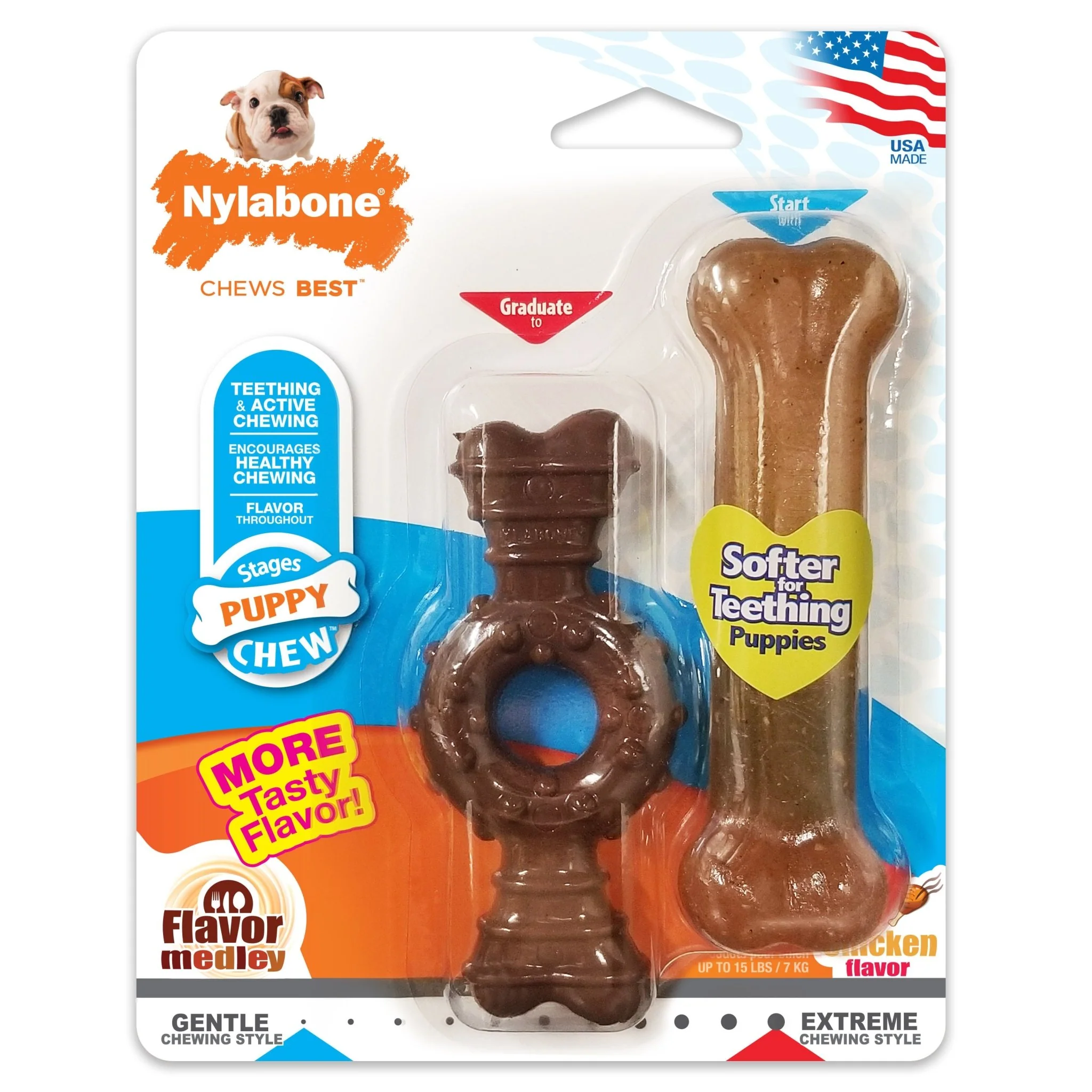 Puppies Teething Chew Ring Bone - Healthber