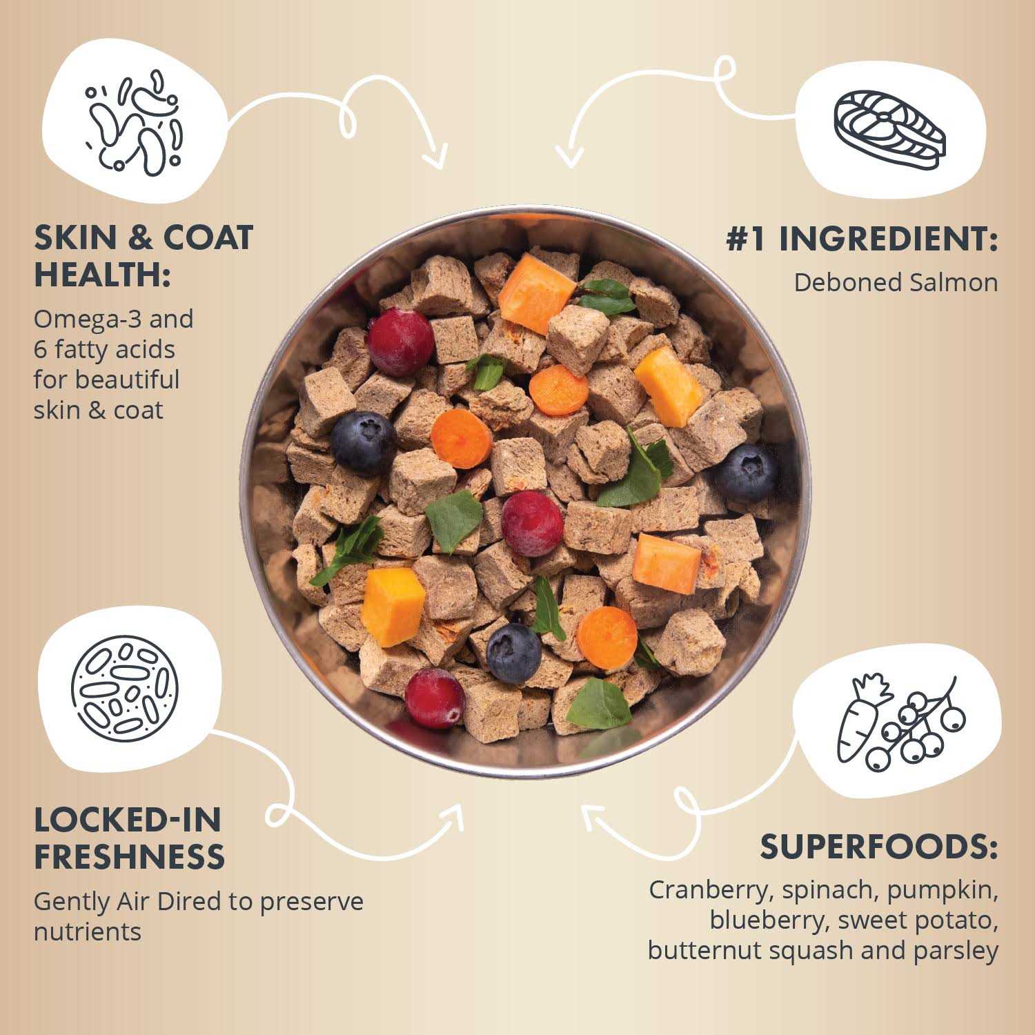 Health Extension Gently Air Dried Salmon Recipe Dog Food - Healthber