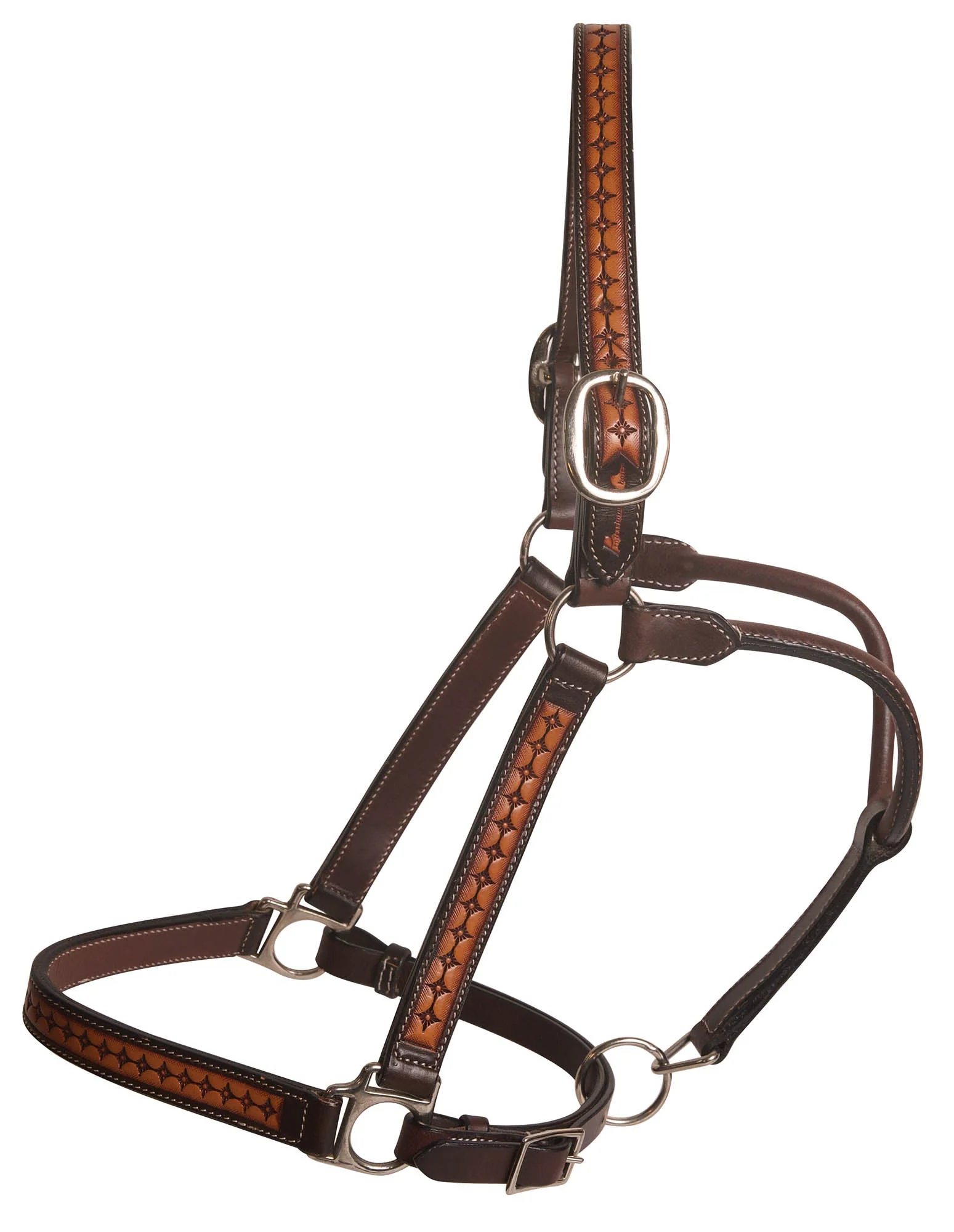 Professional's Choice Diamond Adjustable Leather Halter - Healthber