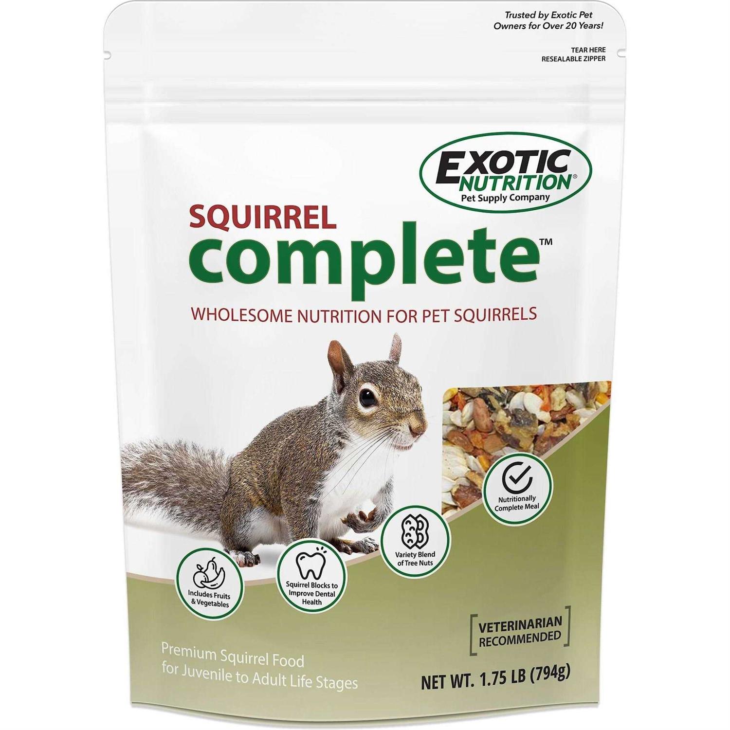 Exotic Nutrition Complete Squirrel Food - Healthber