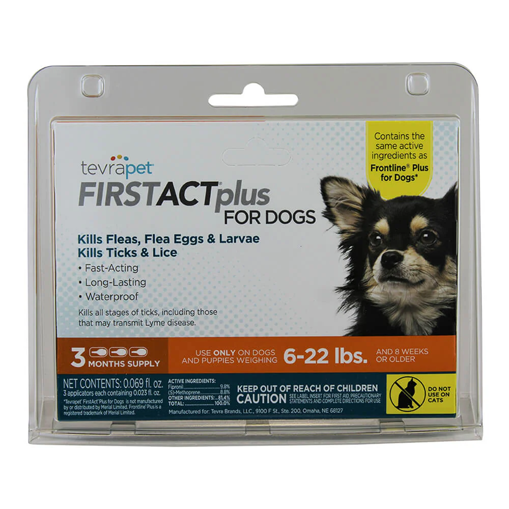 TevraPet FirstAct Plus for Dogs, 3 Month Supply - Healthber