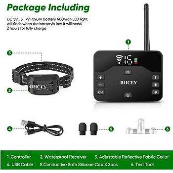 BHCEY Wireless Dog Fence 2023 Electric Fence for 2 Dogs Shocks Training collar Remote 2-in-1Wireless Pet containment System with Adjus - Healthber