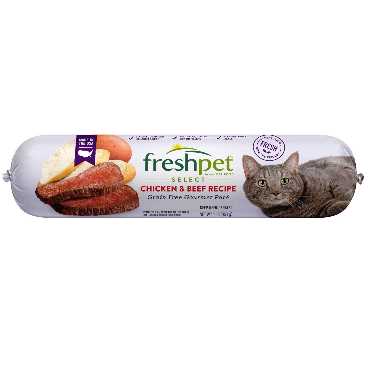 Freshpet Select Grain Free Chicken & Beef Recipe Gourmet Paté Cat Food - Healthber