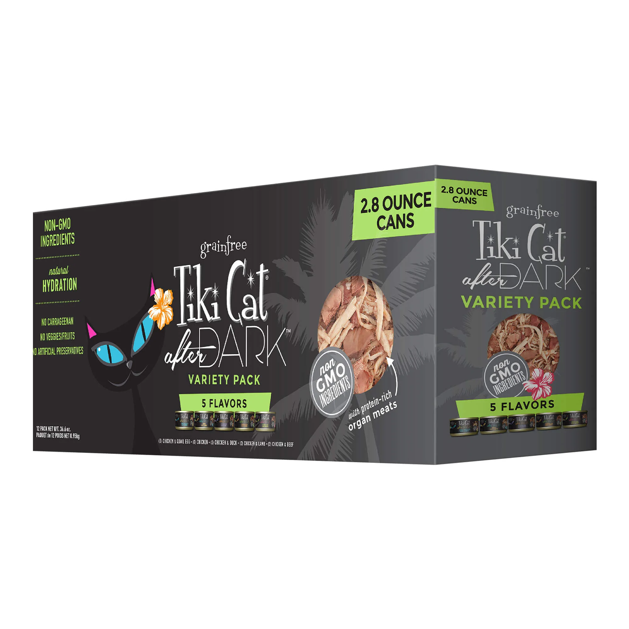 Tiki Cat After Dark Wet Cat Food, Variety Pack - Healthber