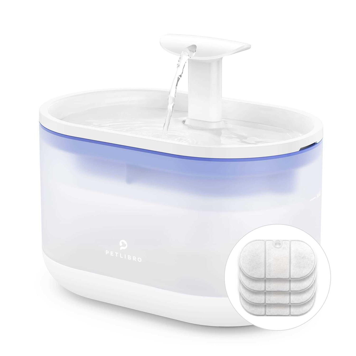 PETLIBRO Cat Water Fountain 71fl oz/2.1L Ultra Quiet Pet Water Fountain - Healthber