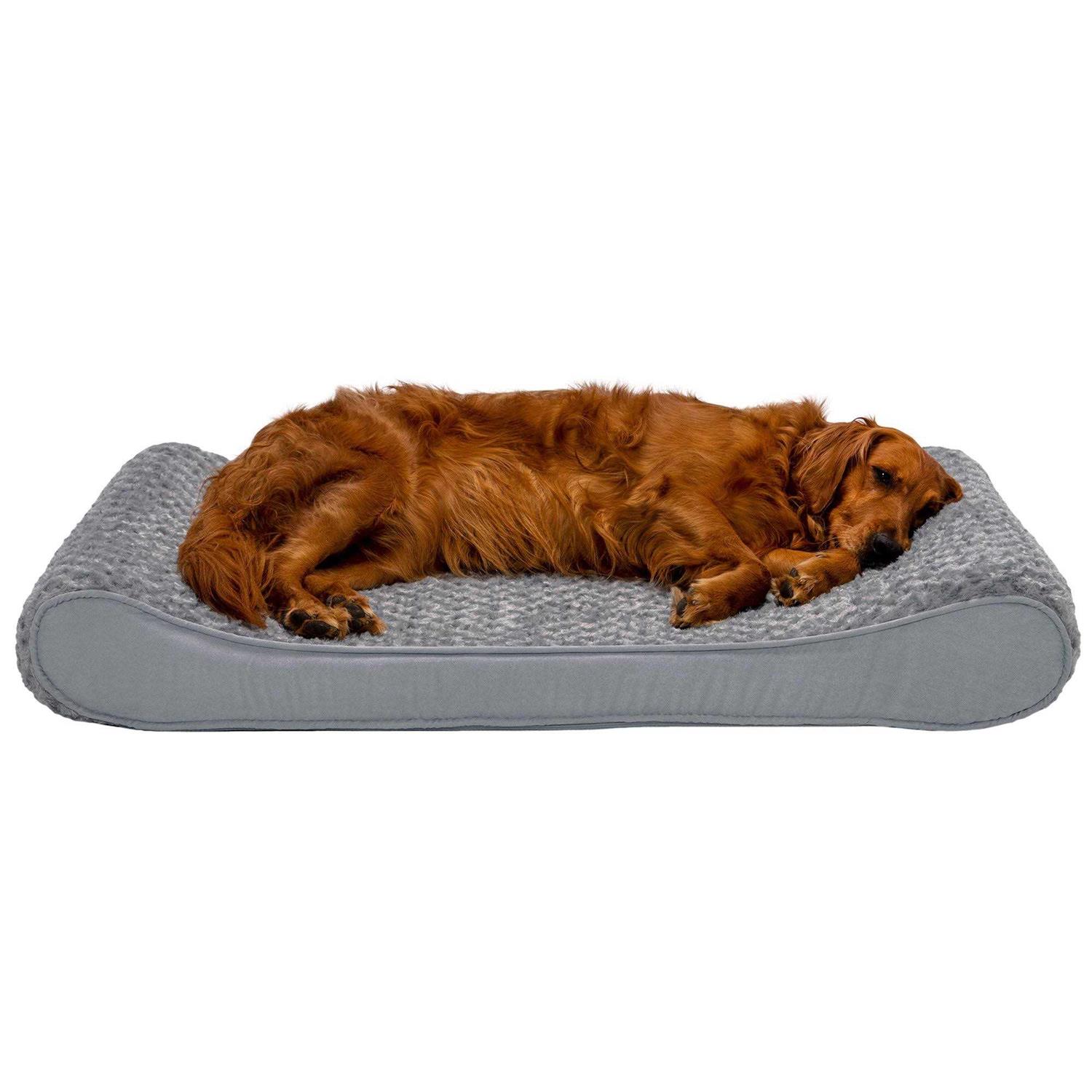 FurHaven Pet Bed Plush Luxe Lounger Dog Bed - Healthber