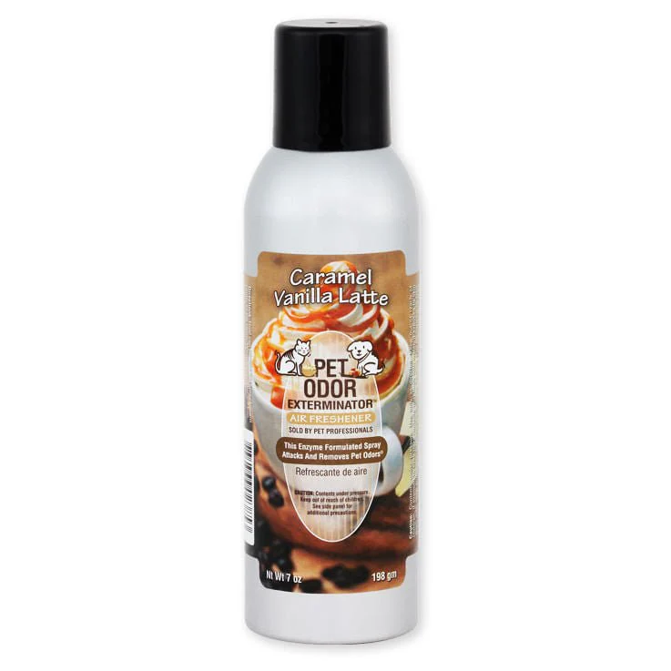 Pet Odor Exterminator Spray, Caramel Vanilla Latte, 7oz - Healthber
