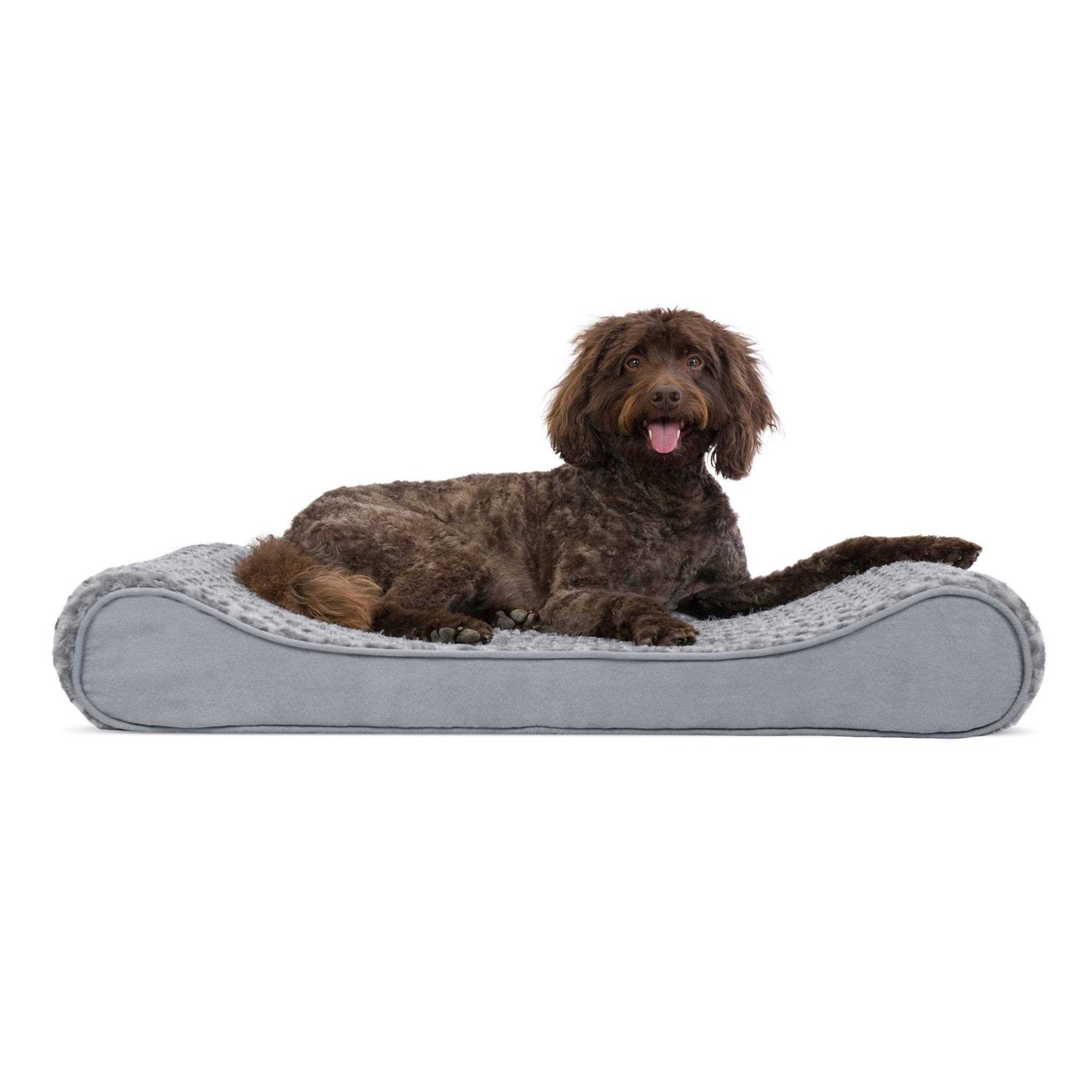FurHaven Pet Bed Plush Luxe Lounger Dog Bed - Healthber