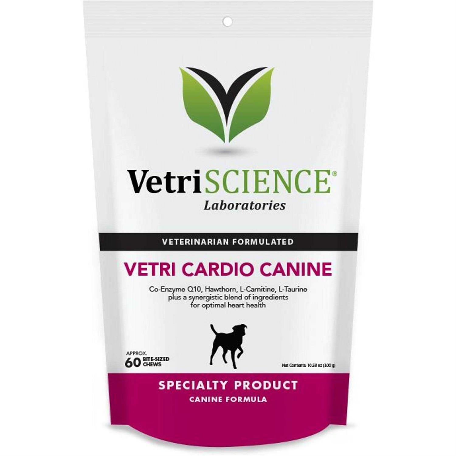 VetriScience Vetri-Cardio Canine 60 Bite-Sized Chews - Healthber