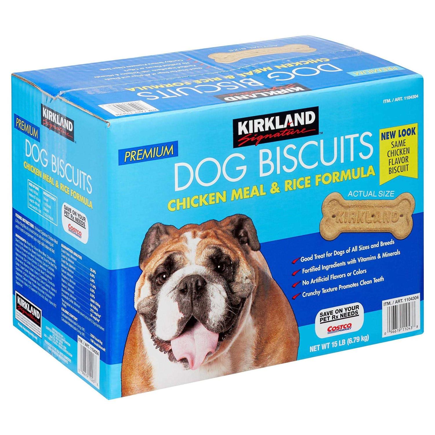 Kirkland Signature Chicken Meal & Rice Formula Dog Biscuits - Healthber