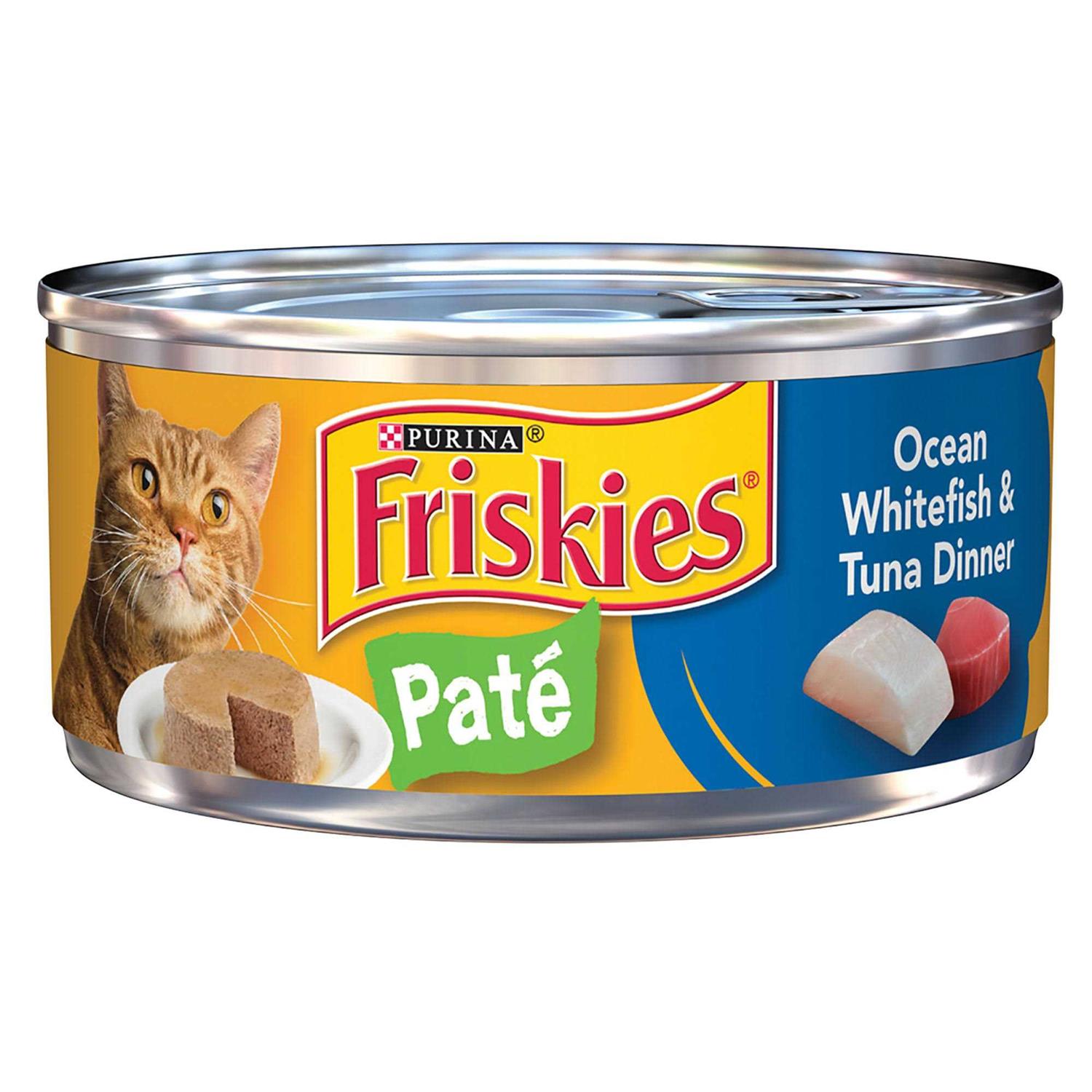 Friskies Ocean Whitefish & Tuna Dinner Pate Wet Cat Food - Healthber