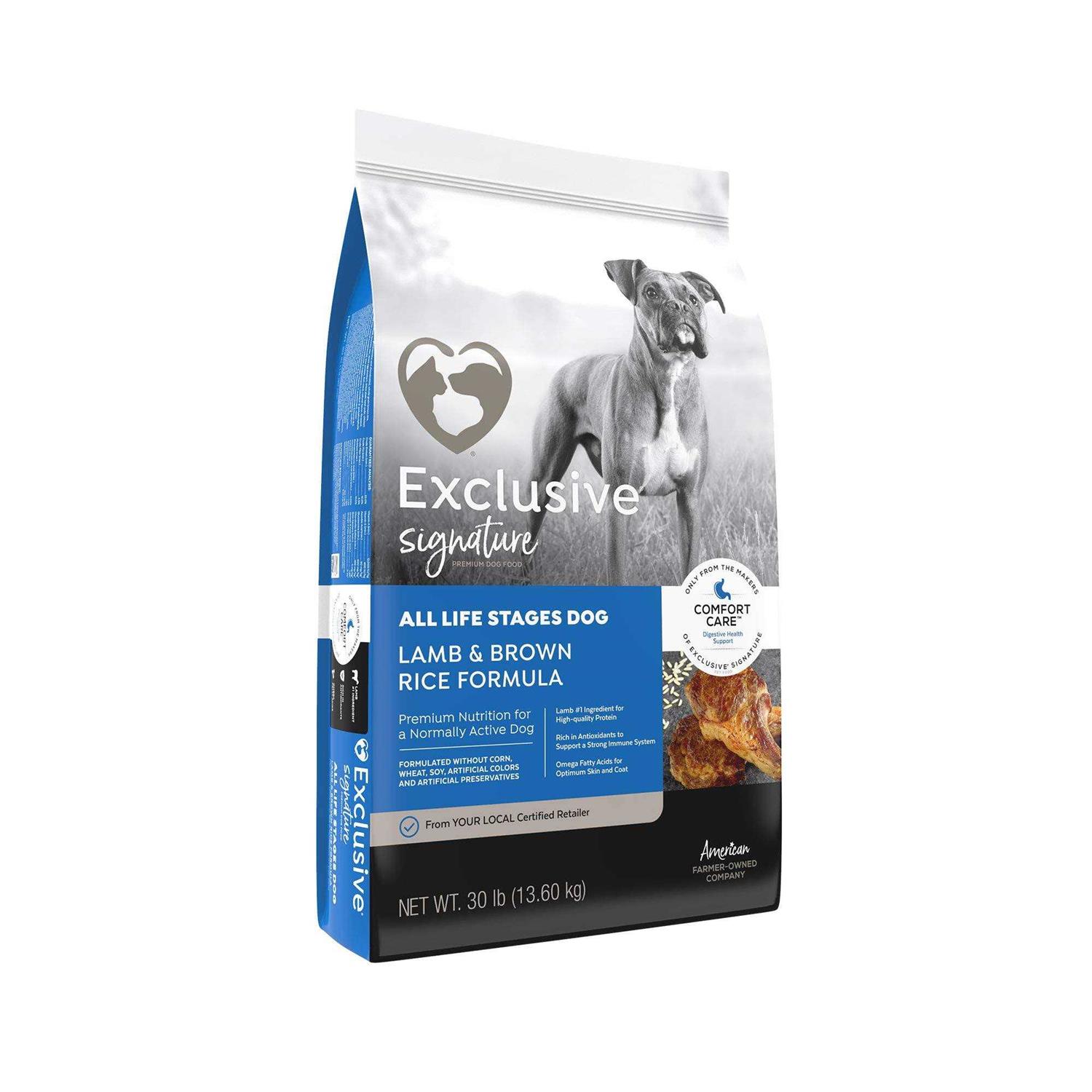 Exclusive Dog Food All Life Stages Lamb Brown Rice - Healthber
