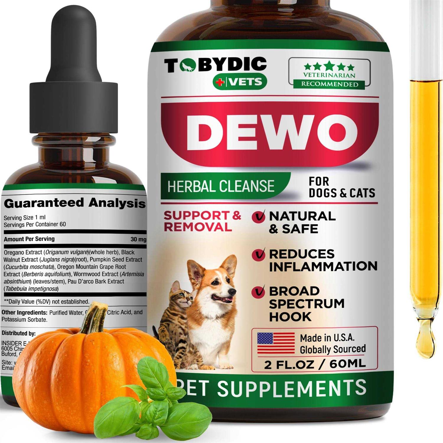 Tobydic Broad Spectrum Herbal Medicine for Cats & Dogs - Healthber