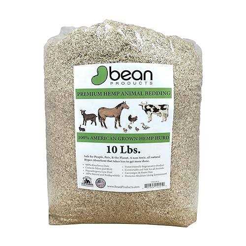 Bean Products Hemp Animal Bedding Super Absorbent Dust Free for Your Pet - Healthber
