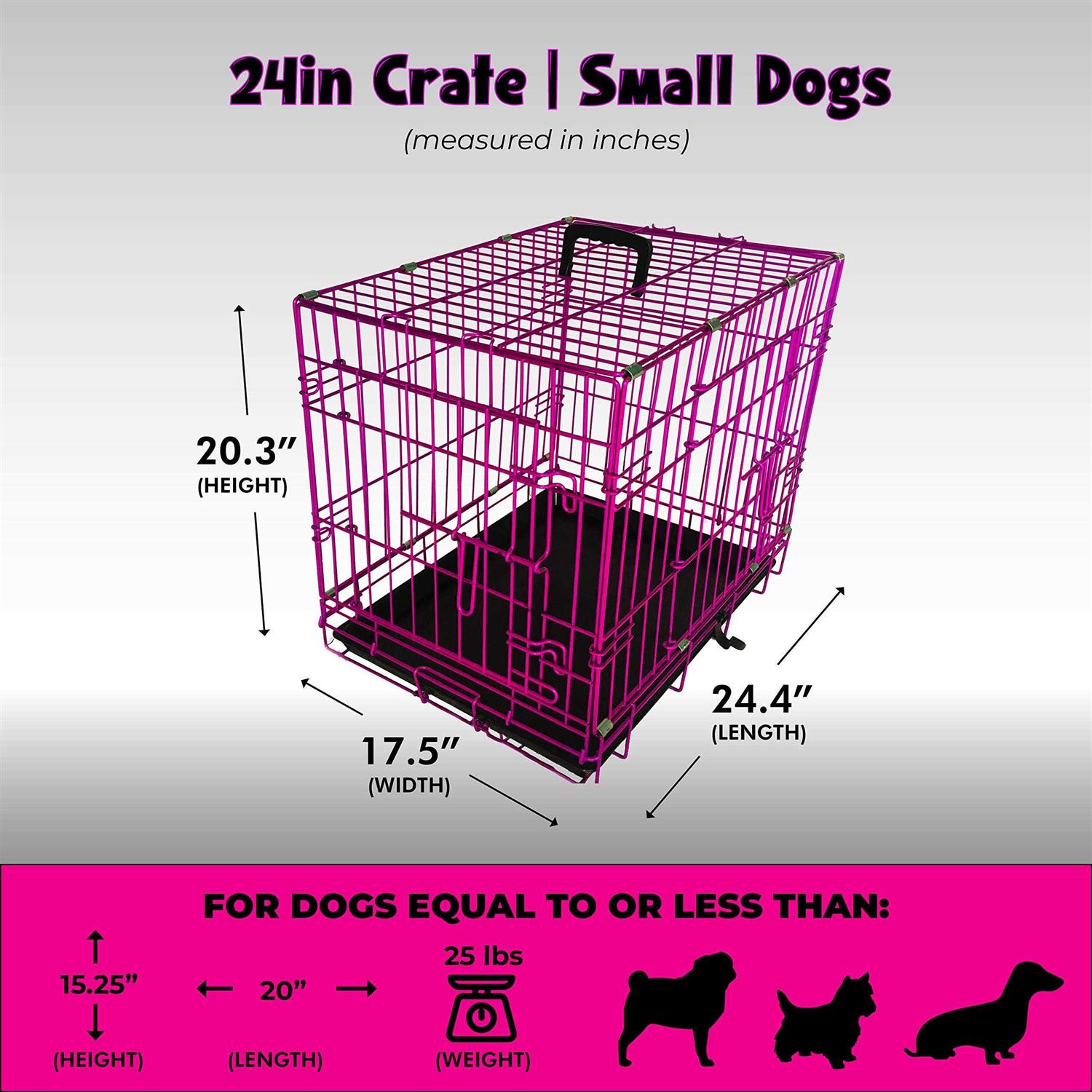 Pet Expressions Colored Metal Wire Dog Crate - Healthber