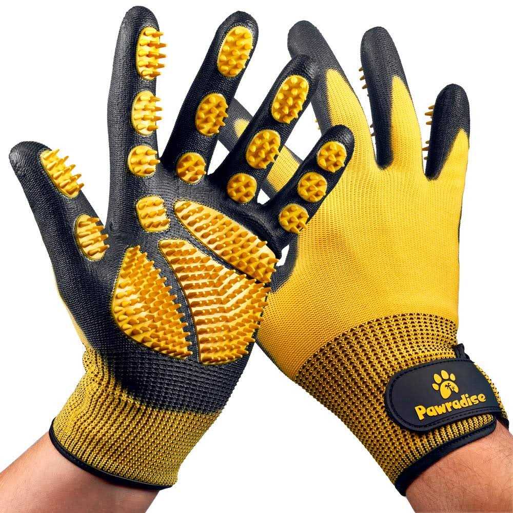 Pawradise Pet Grooming and Bathing Gloves Effective Pet Hair Remover for Cats - Healthber
