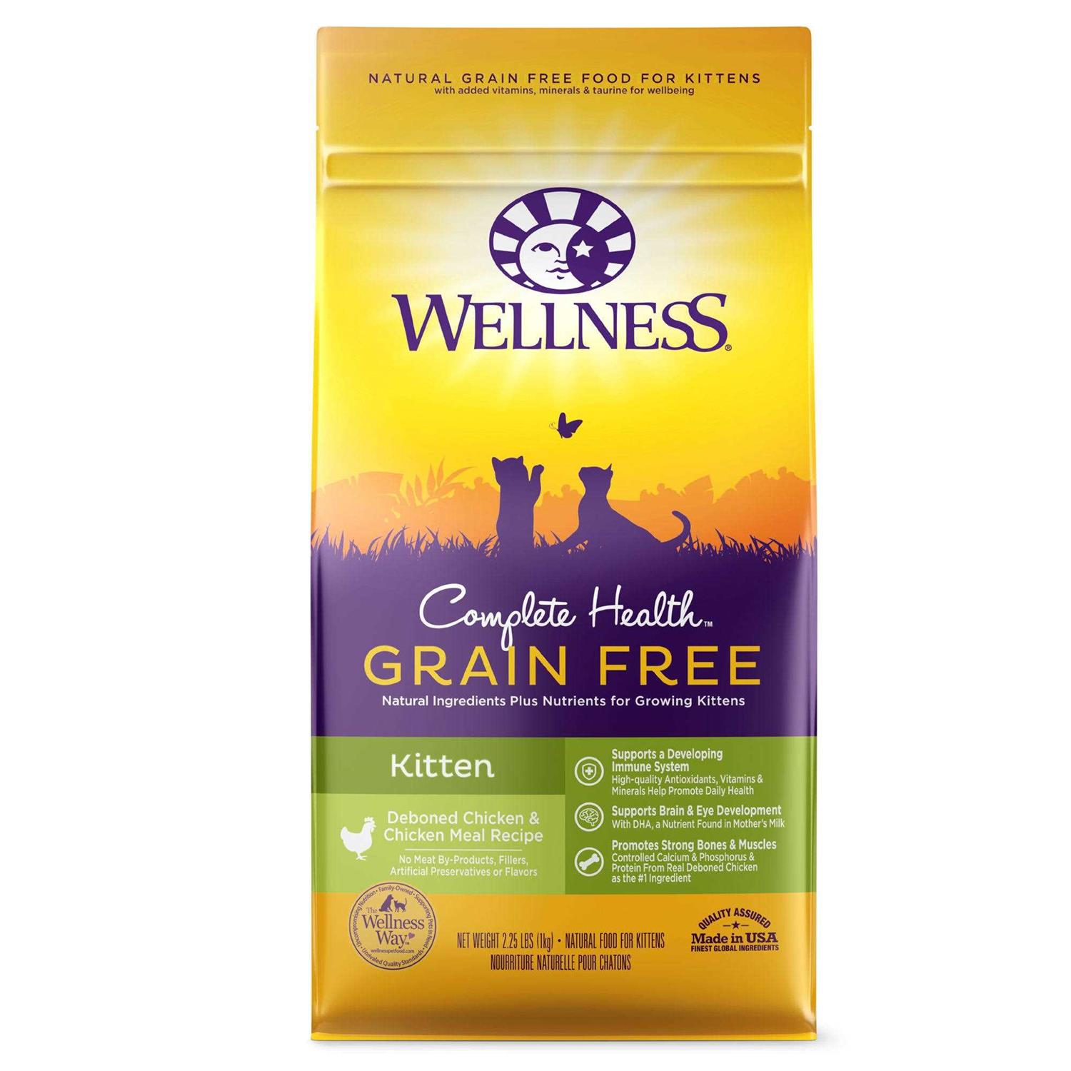 Wellness Complete Health Grain-Free Indoor Deboned Chicken Recipe Dry Cat Food - Healthber
