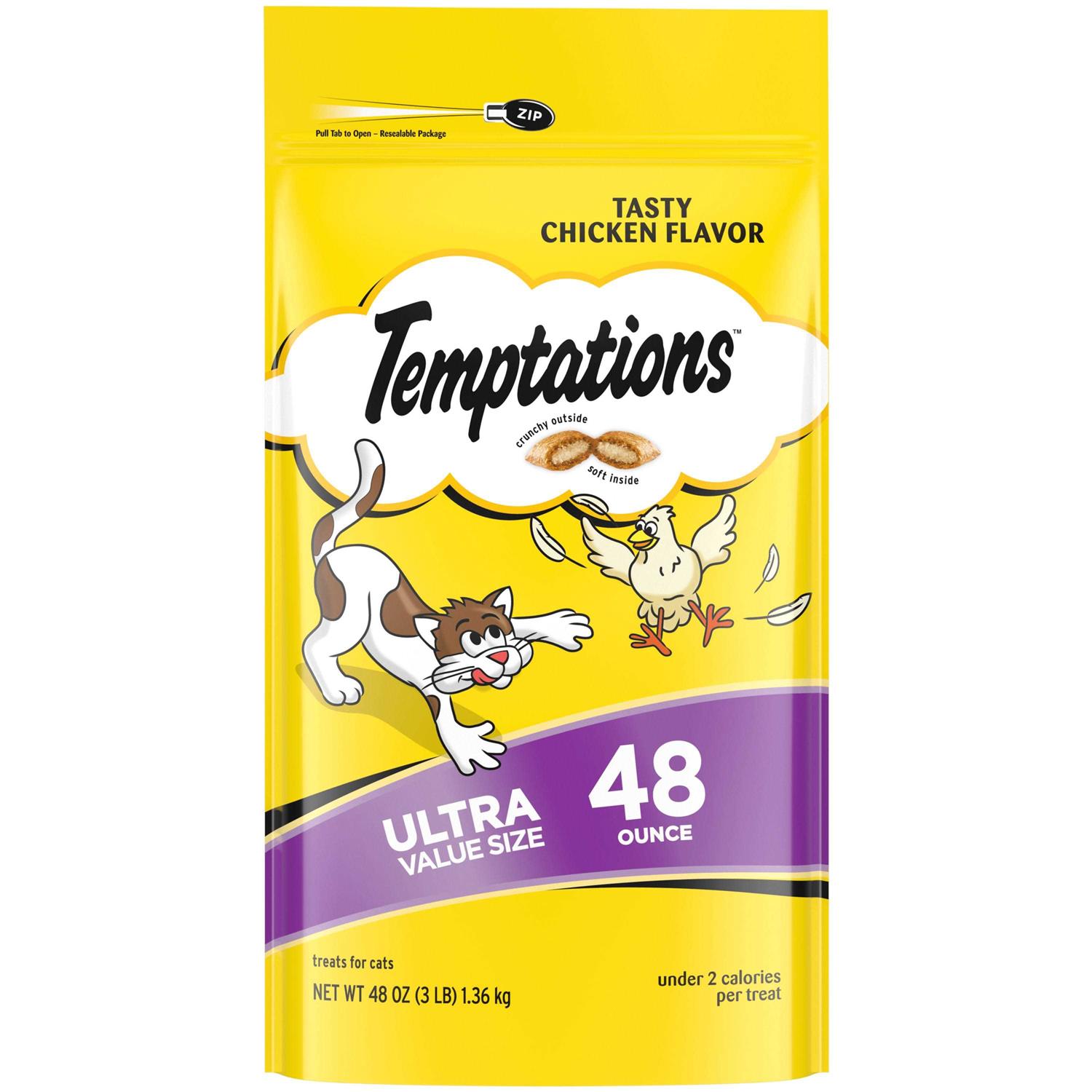 Temptations Tasty Chicken Flavor Crunchy and Soft Cat Treats - Healthber