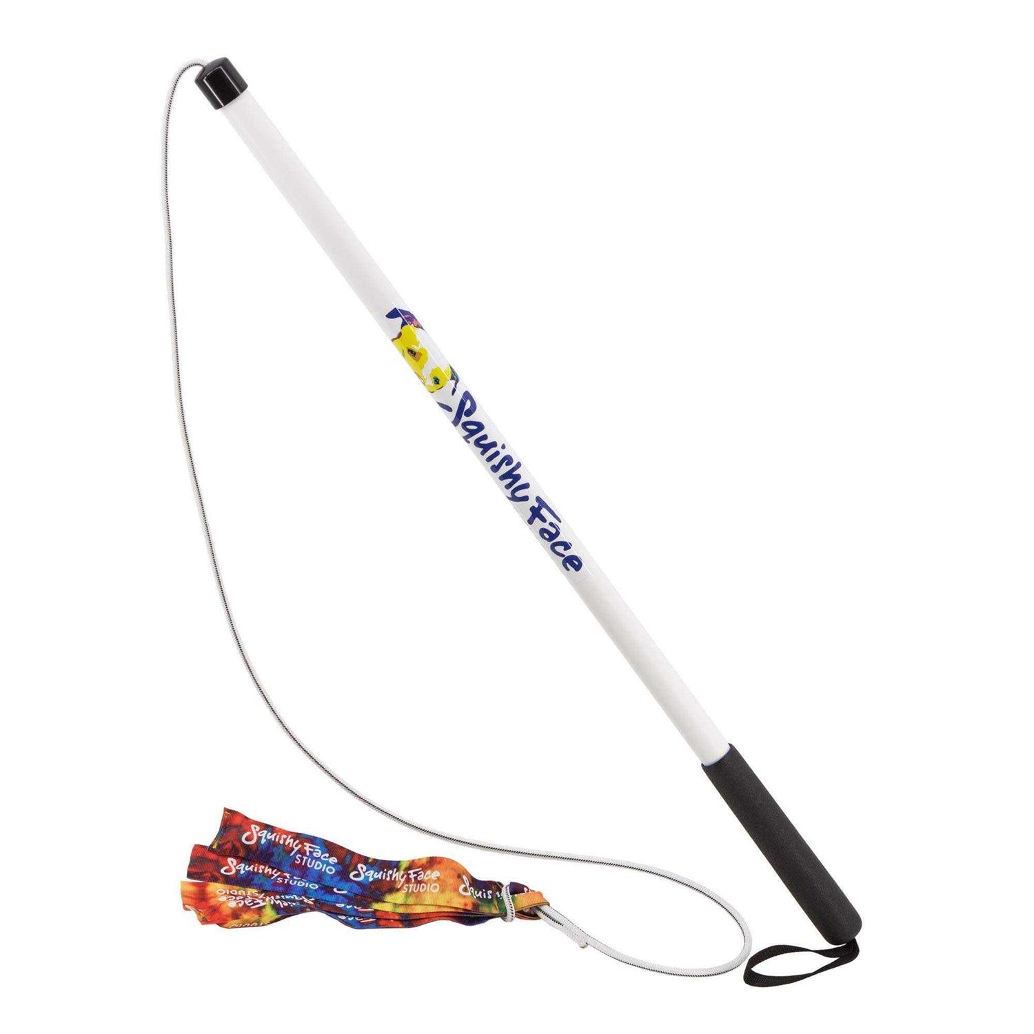 Squishy Face Studio Flirt Pole V2 Dog Toy with Lure - Healthber